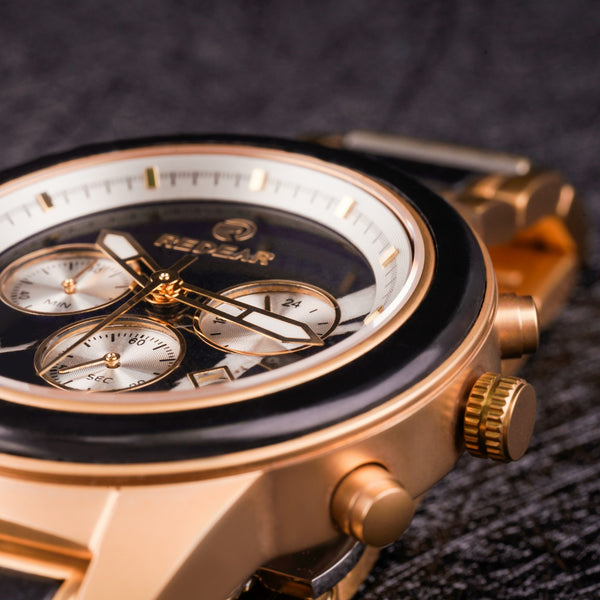 RENDO 5 1/2 ダークブラウン Chronos- Dark gold – Redear Watch