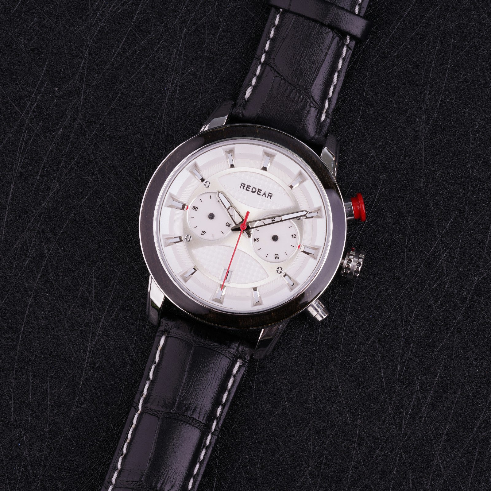Adamus leather-Silver white