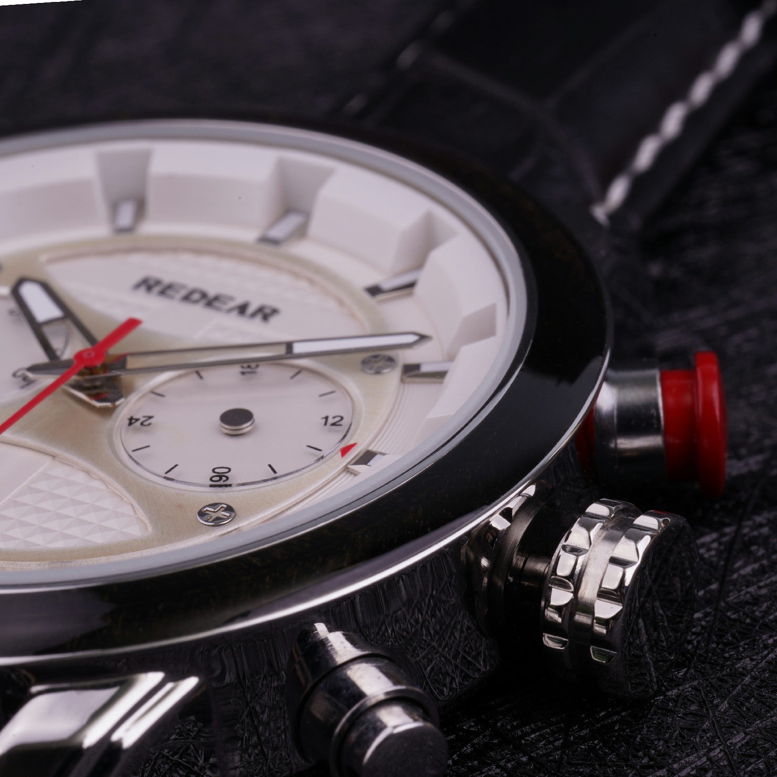 Adamus leather-Silver white