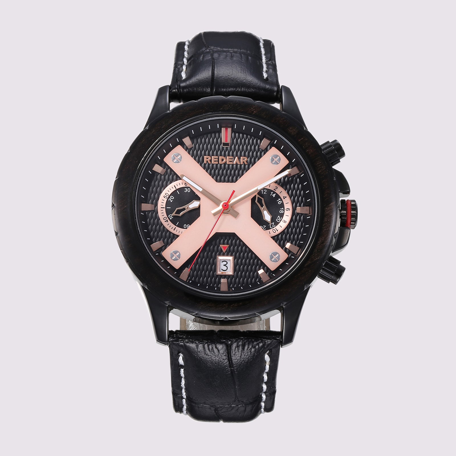 Helios leather-Pitch black