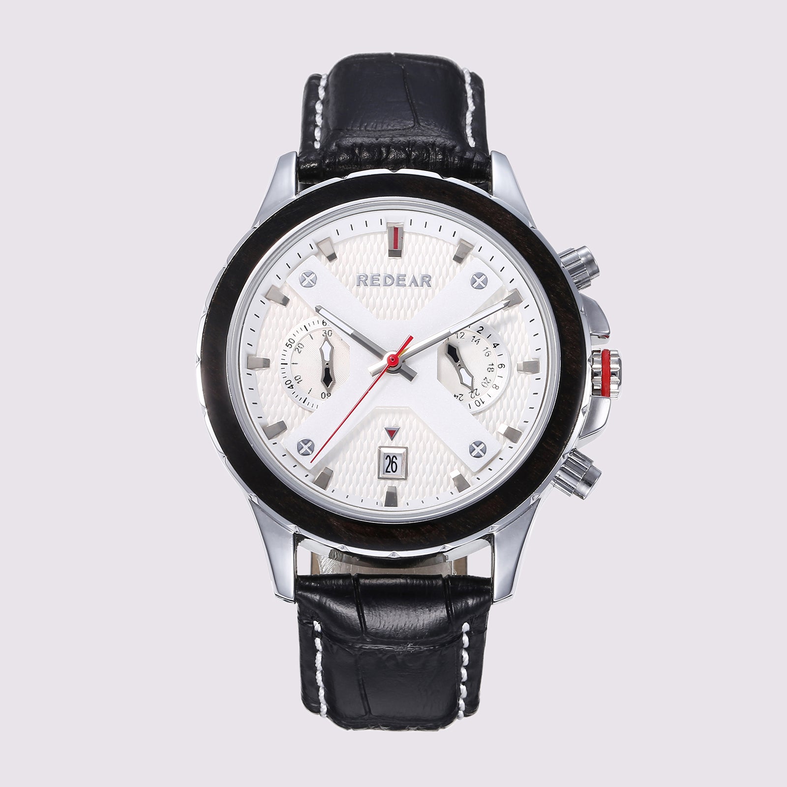 Helios leather-Silver white