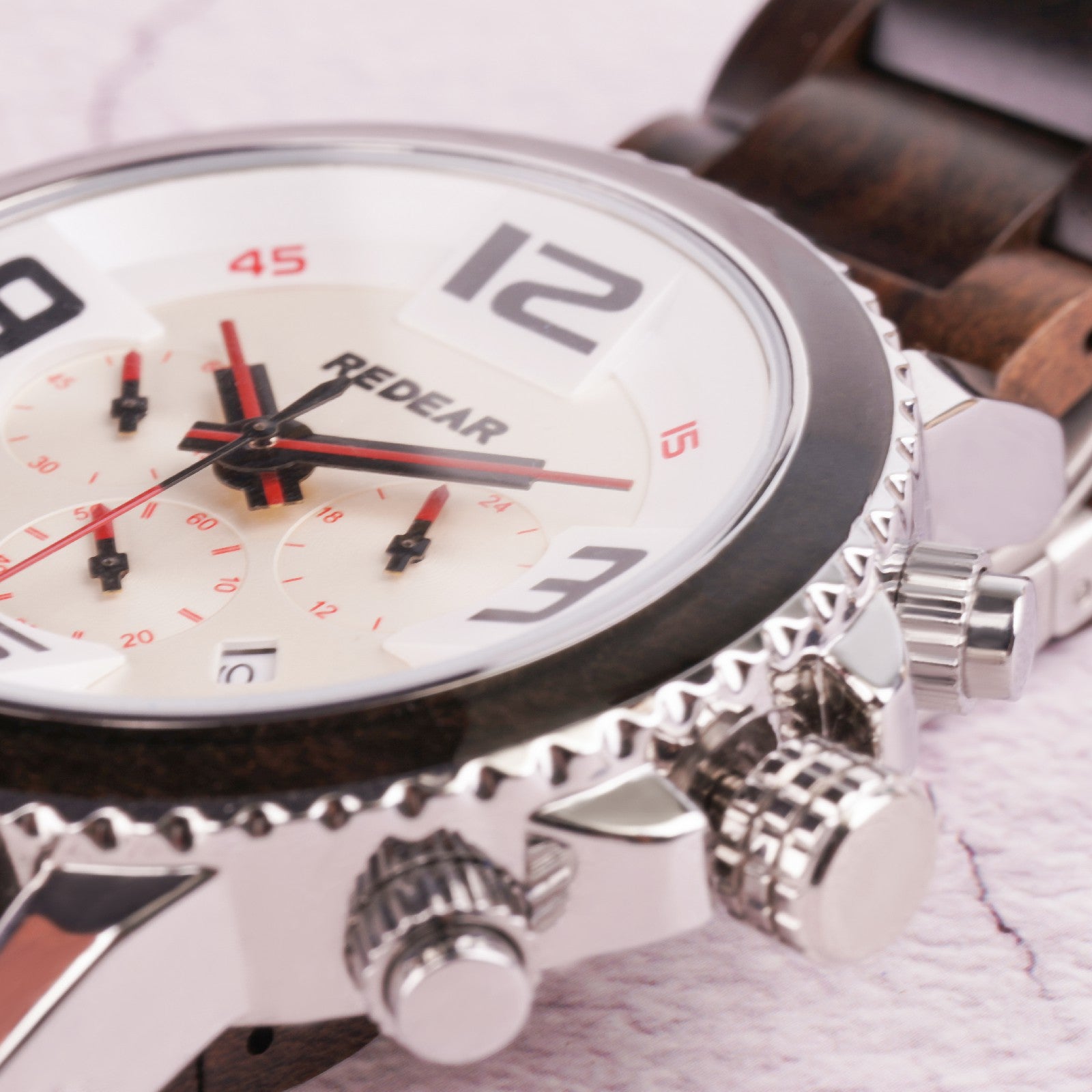 Helios wood-Silver white