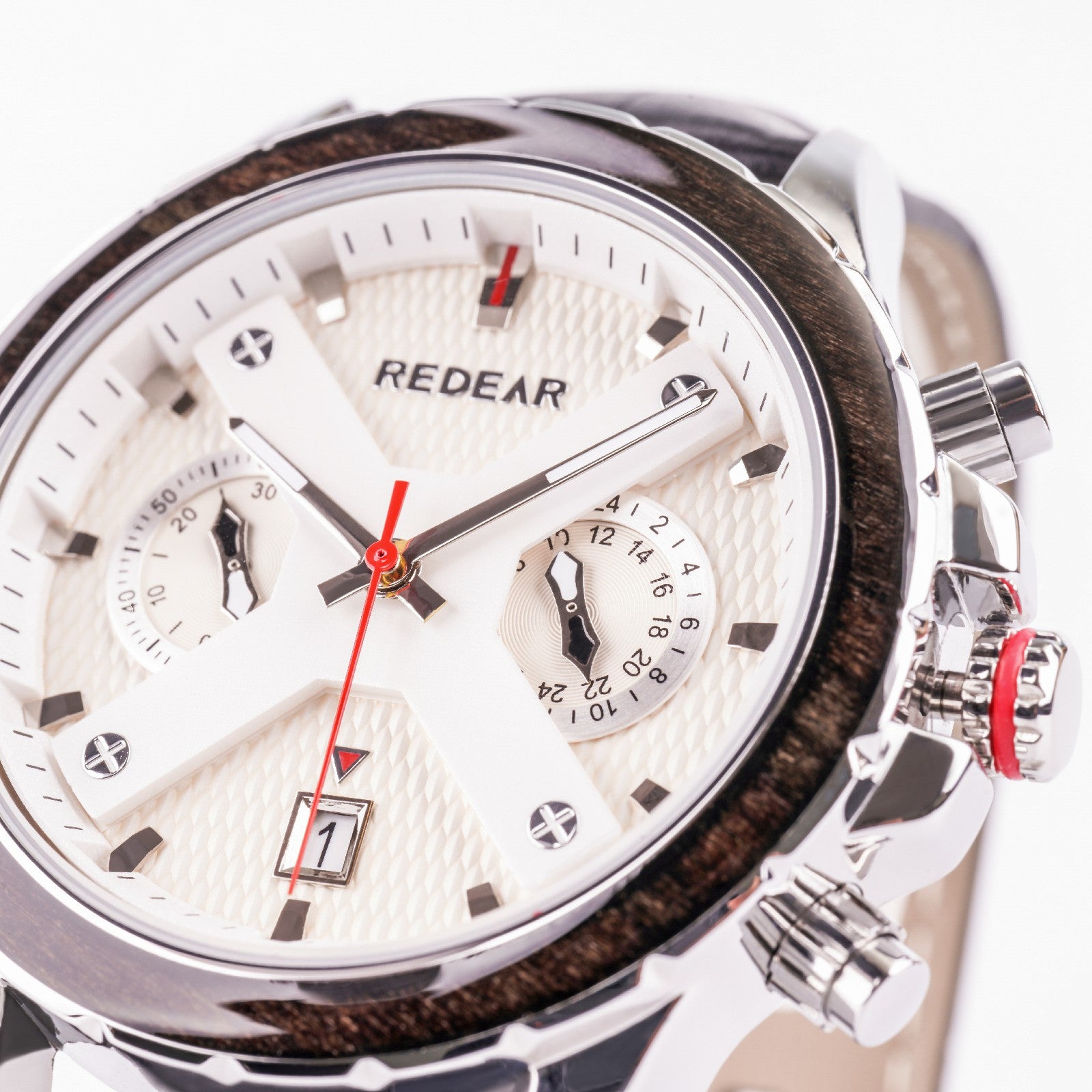 Helios leather-Silver white